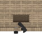 vidaXL Canapé de jardin avec coussins 2 places beige résine tressée