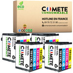 COMETE 18XL lot de 16 Cartouche Compatible Epson,Entreprise française
