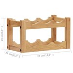 vidaXL Casier à bouteilles 6 bouteilles 37x21x21 cm Bois de chêne