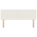 Tête de lit LED vidaXL Design simple Crème 80 cm en velours côtelé
