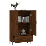 vidaXL Buffet haut chêne marron 69 5x31x115 cm bois d'ingénierie