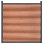 vidaXL Panneau de clôture marron 1218x186 cm WPC