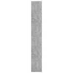 vidaXL Bibliothèque/Séparateur de pièce Gris béton Bois d'ingénierie