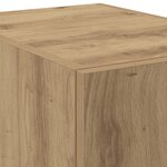 vidaXL Haut de buffet en chêne 40x42.5x185 cm en bois d'ingénierie