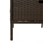 vidaXL Armoire de rangement de jardin marron 55x59x80cm résine tressée