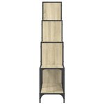 vidaXL Bibliothèque chêne sonoma 122x30x132cm bois ingénierie et métal