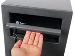 Coffre-fort pour dépôt de fonds SS0992K H 38 cm Gris PHOENIX