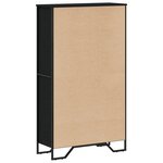 vidaXL Bibliothèque noir 80x31x137 5 cm bois d'ingénierie