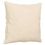vidaXL Ensemble de canapés 2 Pièces avec coussins Beige Tissu microfibre