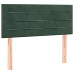 vidaXL Tête de lit à LED Vert foncé 80x5x78/88 cm Velours