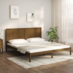 vidaXL Cadre de lit Marron miel Bois de pin massif 200x200 cm