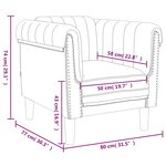 vidaXL Fauteuil gris foncé velours