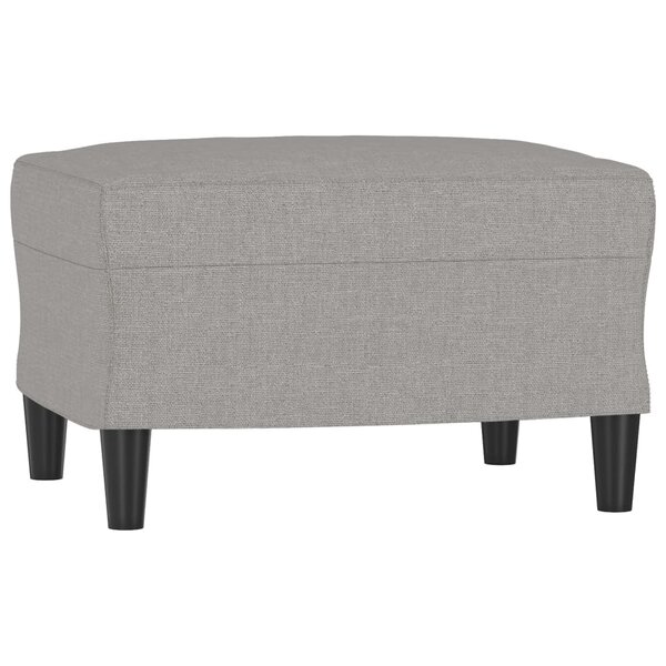 vidaXL Repose-pied Gris clair 60x50x41 cm Tissu