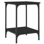 vidaXL Table basse noir 40x40x55 cm bois d'ingénierie