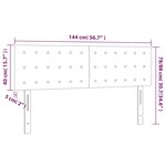 vidaXL Têtes de lit 2 Pièces Vert foncé 72x5x78/88 cm Velours