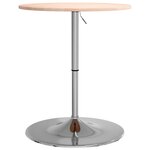 vidaXL Table de bar Ø60x89 5 cm bois massif de chêne