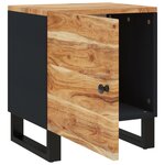 vidaXL Tables de chevet 2 Pièces 40x33x46 cm Bois d'acacia massif