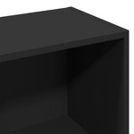 vidaXL Bibliothèque noir 57x28 5x107 5 cm bois d'ingénierie