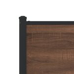 vidaXL Cadre de lit métal avec tête de lit et pied de lit 120x200 cm