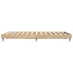 vidaXL Cadre de lit sans matelas chêne sonoma 135x190 cm
