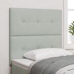 Tête de lit capitonnée Gris clair 100 cm Velours