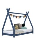 Lit tipi enfant NAKANA 120 x 190 bleu marine
