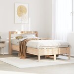 vidaXL Cadre de lit sans matelas 75x190 cm bois de pin massif