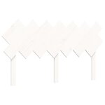 vidaXL Cadre de lit sans matelas blanc bois de pin massif
