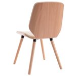 vidaXL Chaises à manger lot de 2 crème similicuir