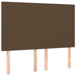 vidaXL Cadre de lit sans matelas marron foncé 140x200 cm tissu