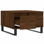 vidaXL Table basse chêne marron 55x55x36 5 cm bois d'ingénierie