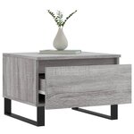 vidaXL Tables basses 2 Pièces sonoma gris 50x46x35 cm bois d'ingénierie