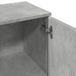 vidaXL Buffet gris béton 90 5x29 5x65 cm bois d'ingénierie