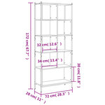 vidaXL Bibliothèque chêne marron 72x28x172 cm bois d'ingénierie