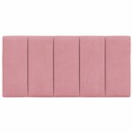 vidaXL Coussin de tête de lit rose 100 cm velours