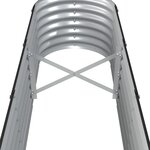 vidaXL Lit surélevé de jardin Acier enduit de poudre Anthracite