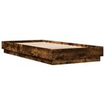 vidaXL Cadre de lit sans matelas avec lumières LED 100x200 cm