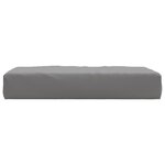 vidaXL Coussin de palette gris 60x60x8 cm tissu oxford