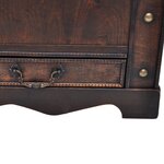 vidaXL Coffre de rangement en bois Large Noir