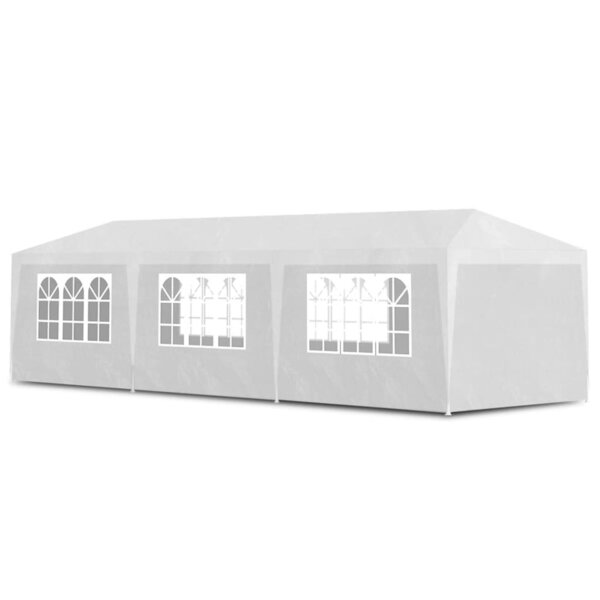 vidaXL Tente de réception 3x9 m Blanc
