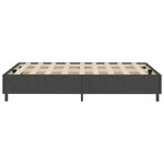 vidaXL Sommier à lattes de lit Gris foncé Tissu 120x200 cm
