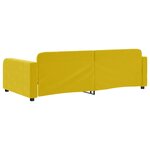 vidaXL Lit de repos sans matelas jaune 100x200 cm velours