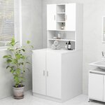 vidaXL Meuble pour machine à laver Blanc