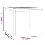 vidaXL Table à manger de jardin 90x90x74 cm bois d'acacia solide