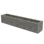 vidaXL Lit surélevé à gabion Acier galvanisé 270x50x50 cm