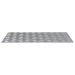 vidaXL Plaques en alu antidérapantes à motif damier  4 pièces  80x50 cm