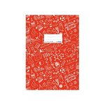 Protège-cahier Schoolydoo A4 polypro avec etiquette Rouge HERMA