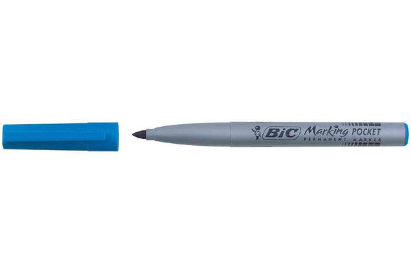 Marqueur Permanent MARKING POCKET 1445 Pte Ogive Moy. Bleu BIC