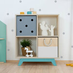Meuble de rangement NABOSKY turquoise 2x2