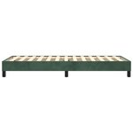 vidaXL Cadre de lit Vert foncé 80x200 cm Velours